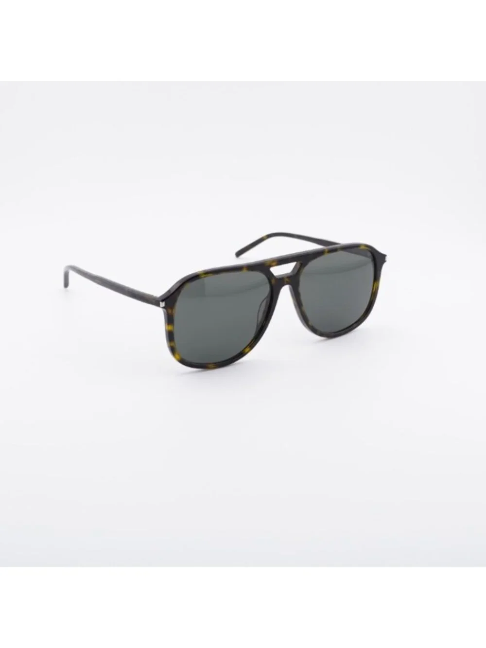 Saint Laurent SL476 004 Sunglasses Havana Aviator Frame, Grey Lenses